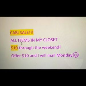 Cabi sale $10 whole closet